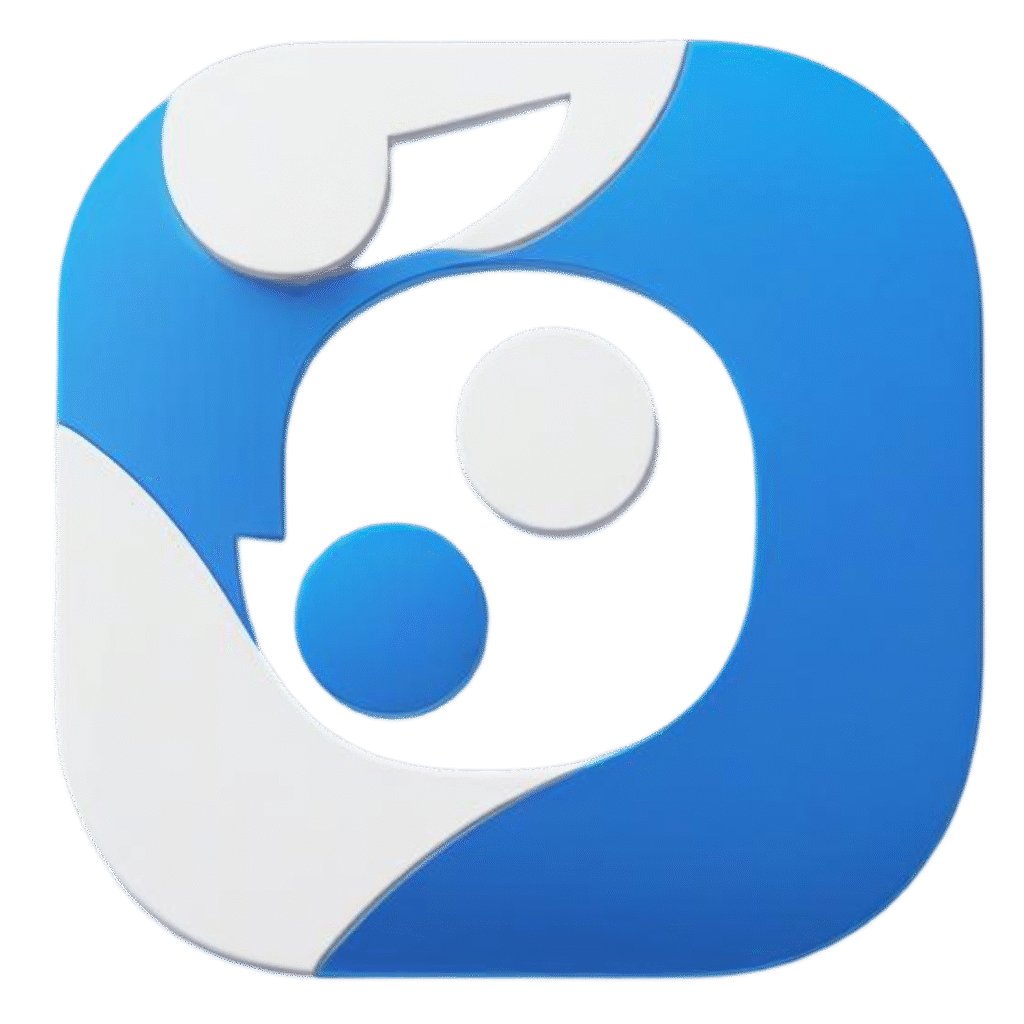 FocusFun app logo icon in blue and white for kids' screen time learning