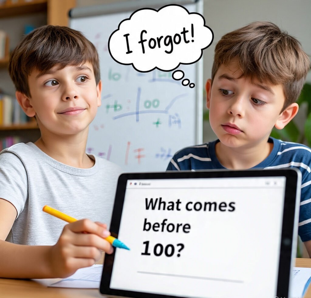 Child confused by basic number question despite solving harder math problems