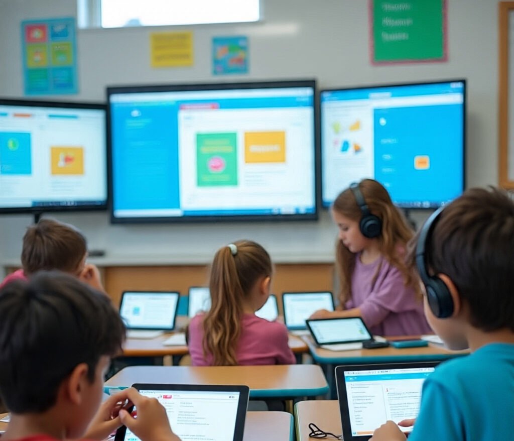 Students facing screen overload due to excessive digital tools in school