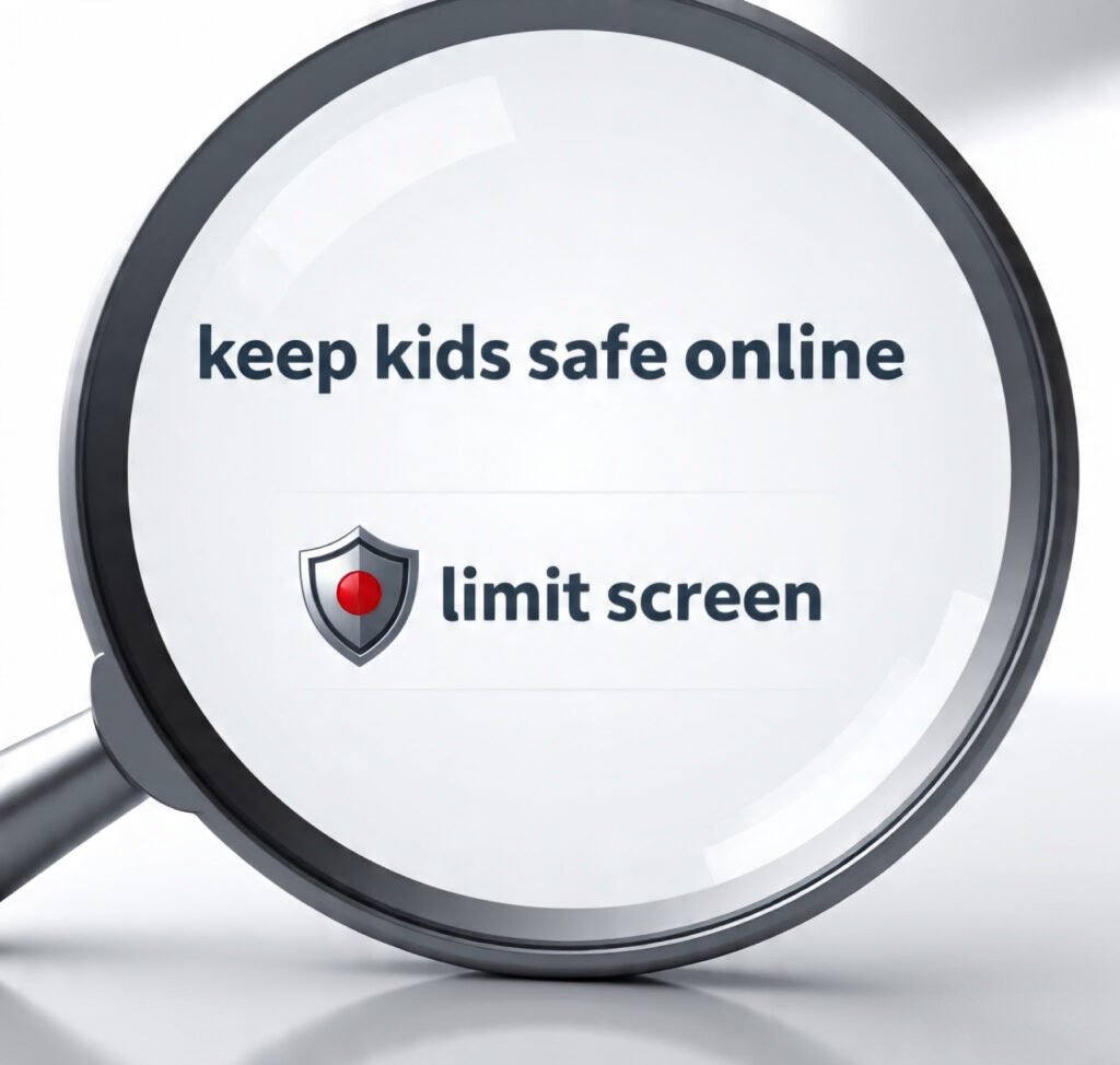 Parents searching online safety solutions for kids.