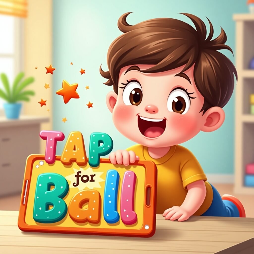 Child playing Class 1 English alphabet game on mobile