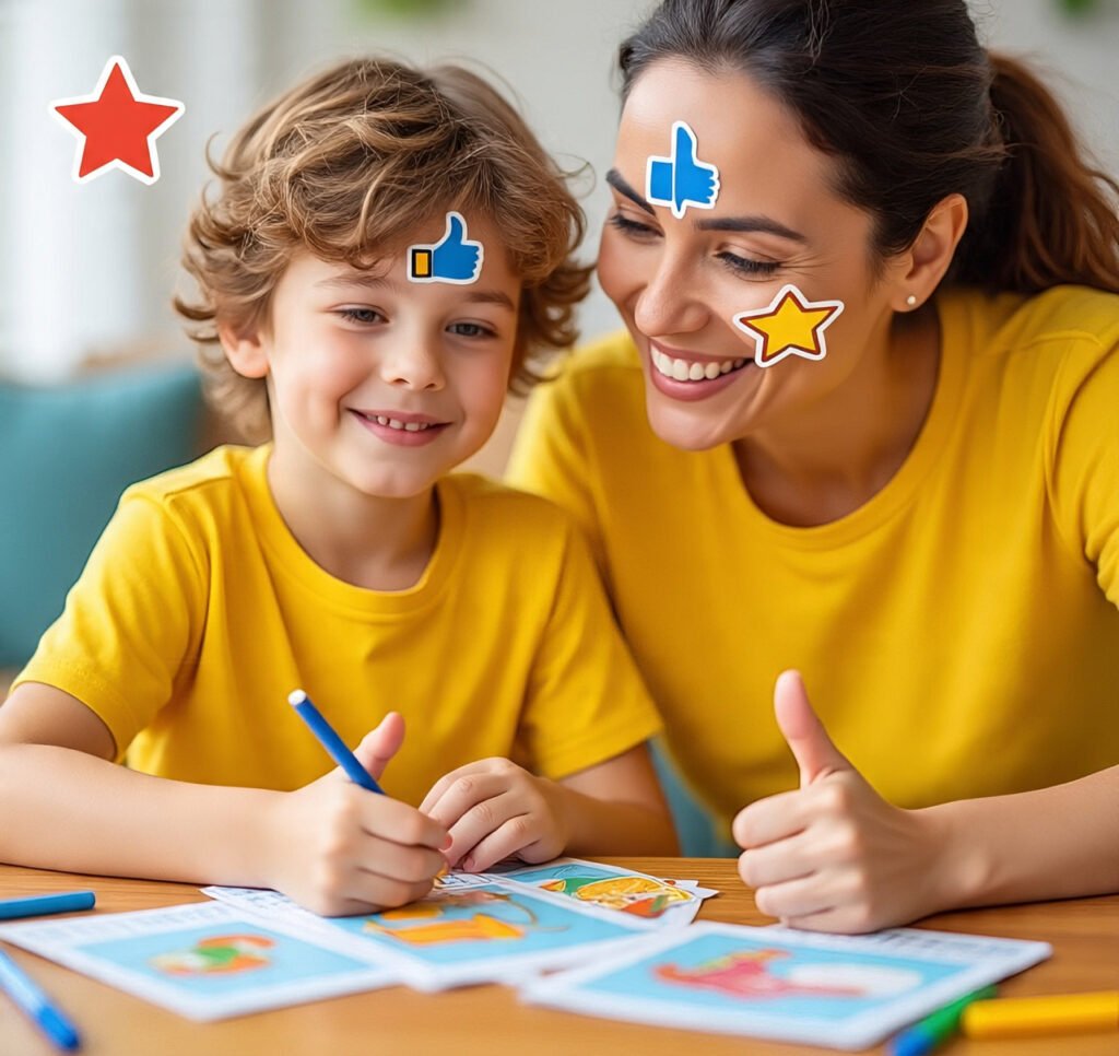 arent helping child learn grammar with fun and patience.