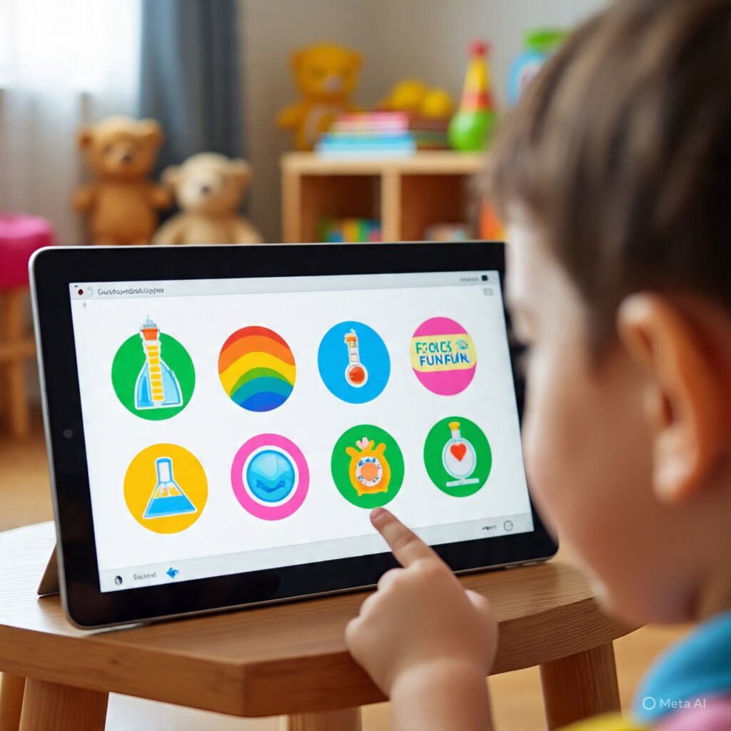 Focus Fun app for engaging science learning in kids.