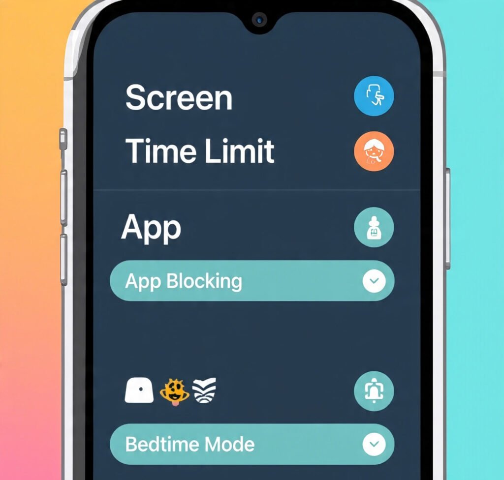 Android parental control features displayed on phone