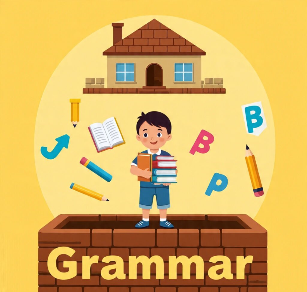 Grammar as the foundation of learning for kids.